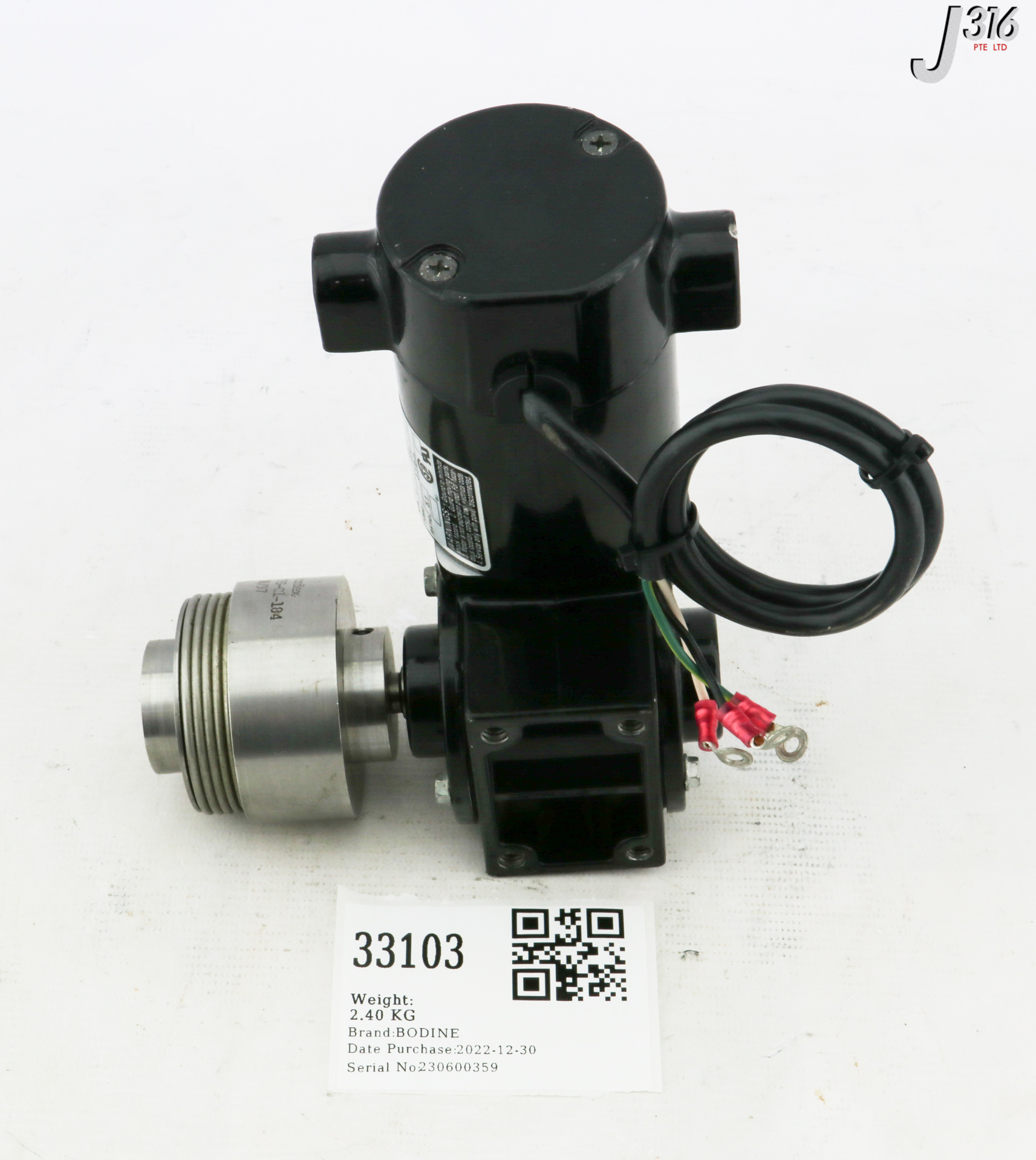 33103 BODINE GEARMOTOR W/ GEARHEAD CFS-C1-184 24Y2BEPM-3F | eBay